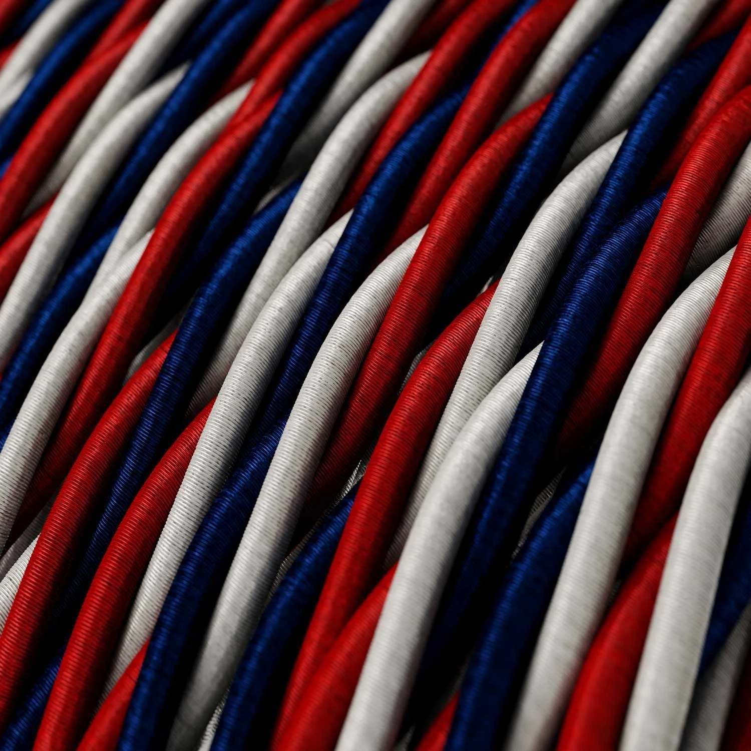 Twisted Electric Cable covered by silk effect fabric USA