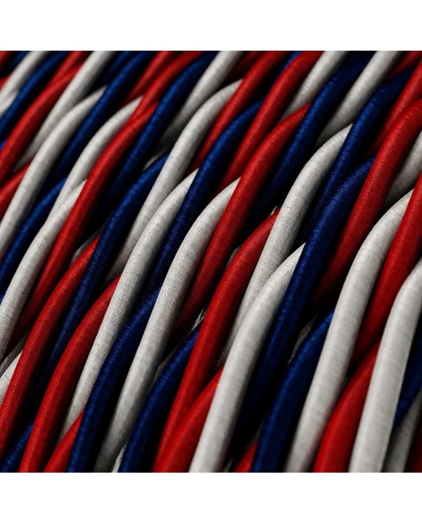 Twisted Electric Cable covered by silk effect fabric USA