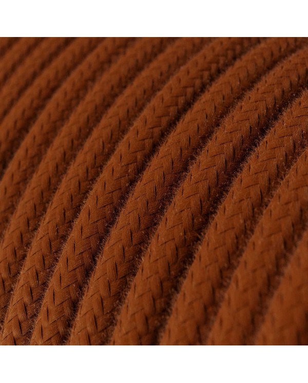 Round Electric Cable covered by Cotton solid color fabric RC23 Deer