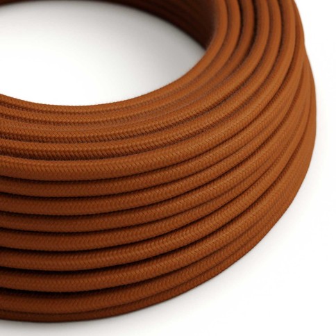 Round Electric Cable covered by Cotton solid color fabric RC23 Deer