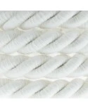 XL electrical cord, electrical cable 3x0,75. Raw cotton fabric covering. Diameter 16mm.