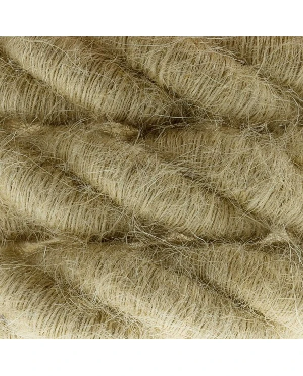 2XL electrical cord, electrical cable 3x0,75. Rough jute fabric covering. Diameter 24mm.