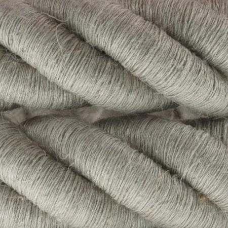 3XL electrical cord, electrical cable 3x0,75. Natural linen fabric covering. Diameter 30mm.