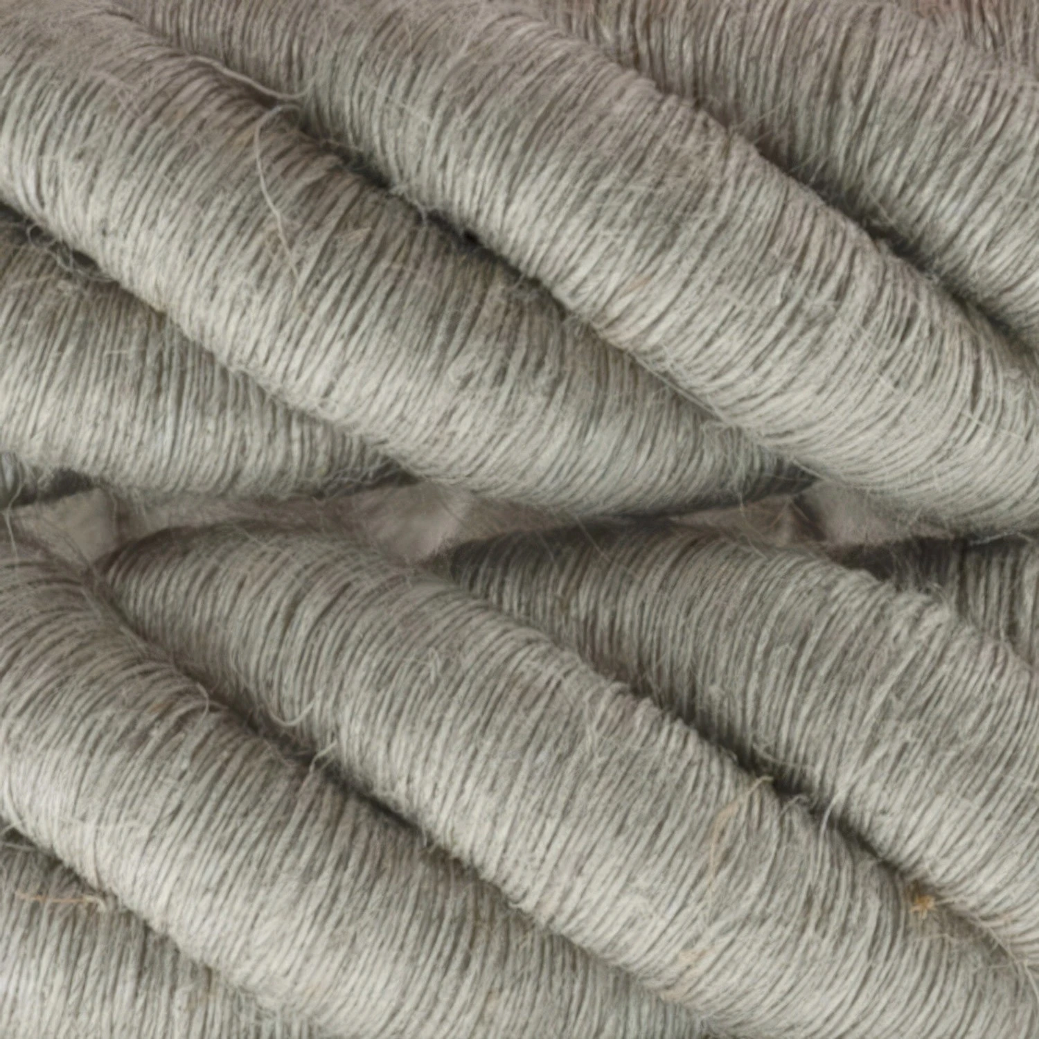 3XL electrical cord, electrical cable 3x0,75. Natural linen fabric covering. Diameter 30mm.