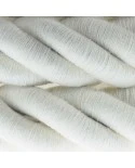 3XL electrical cord, electrical cable 3x0,75. Raw cotton fabric covering. Diameter 30mm.