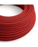 Round Electric Cable covered in 3D effect fabric RT94 Red Devil
