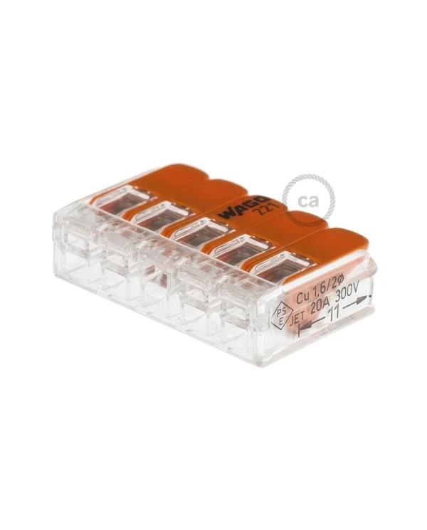 5 poles Transparent Universal Splicing Connectors