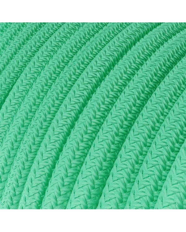 Round Electric Cable covered in Rayon - Opal RH69