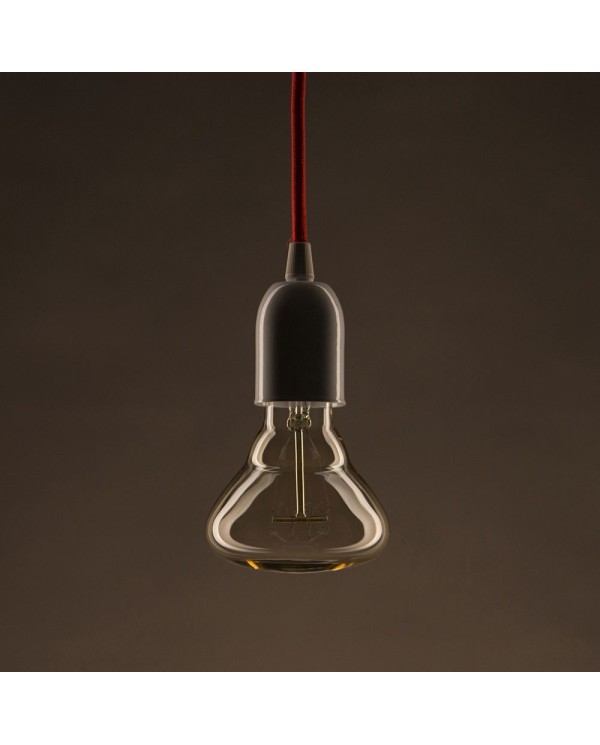 Vintage Golden Light Bulb BR95 Carbon Filament Spiral Curve Horizontal 25W E27 Dimmable 2000K