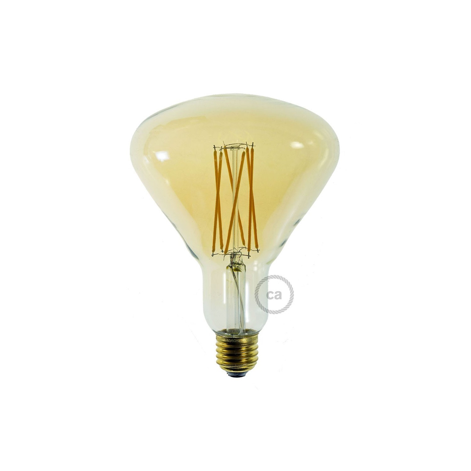 LED Golden Light Bulb BR125 Filament Cage 4W 360Lm E27 2000K Dimmable
