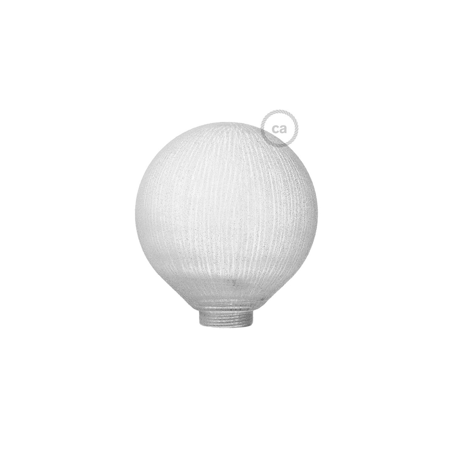 Bulb for modular decorative light bulb G125 White with Vertical lines