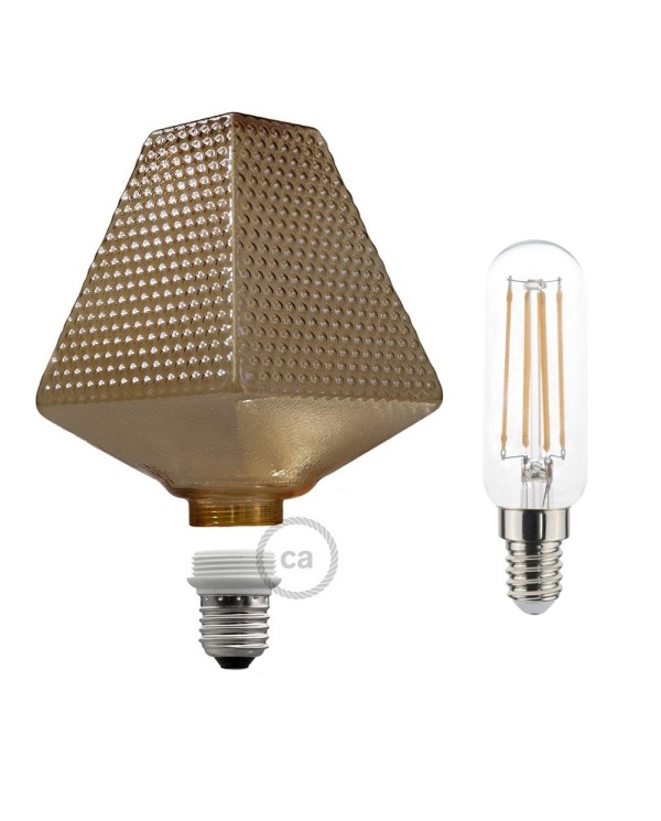 Modular LED Decorative Light Bulb G160 Smoked 4,5W E27 Dimmable 2700K