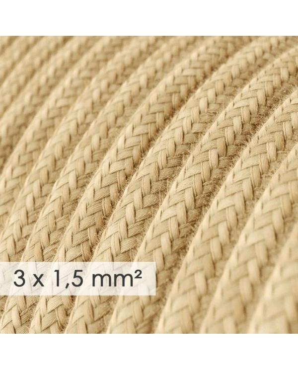 Large section electric cable 3x1,50 round - covered by Jute RN06