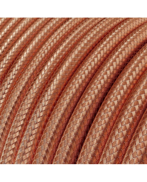 Round Electric cable covered in 100% Red Copper