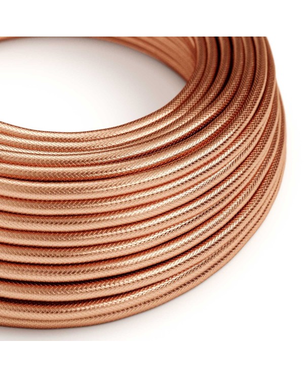 Round Electric cable covered in 100% Red Copper