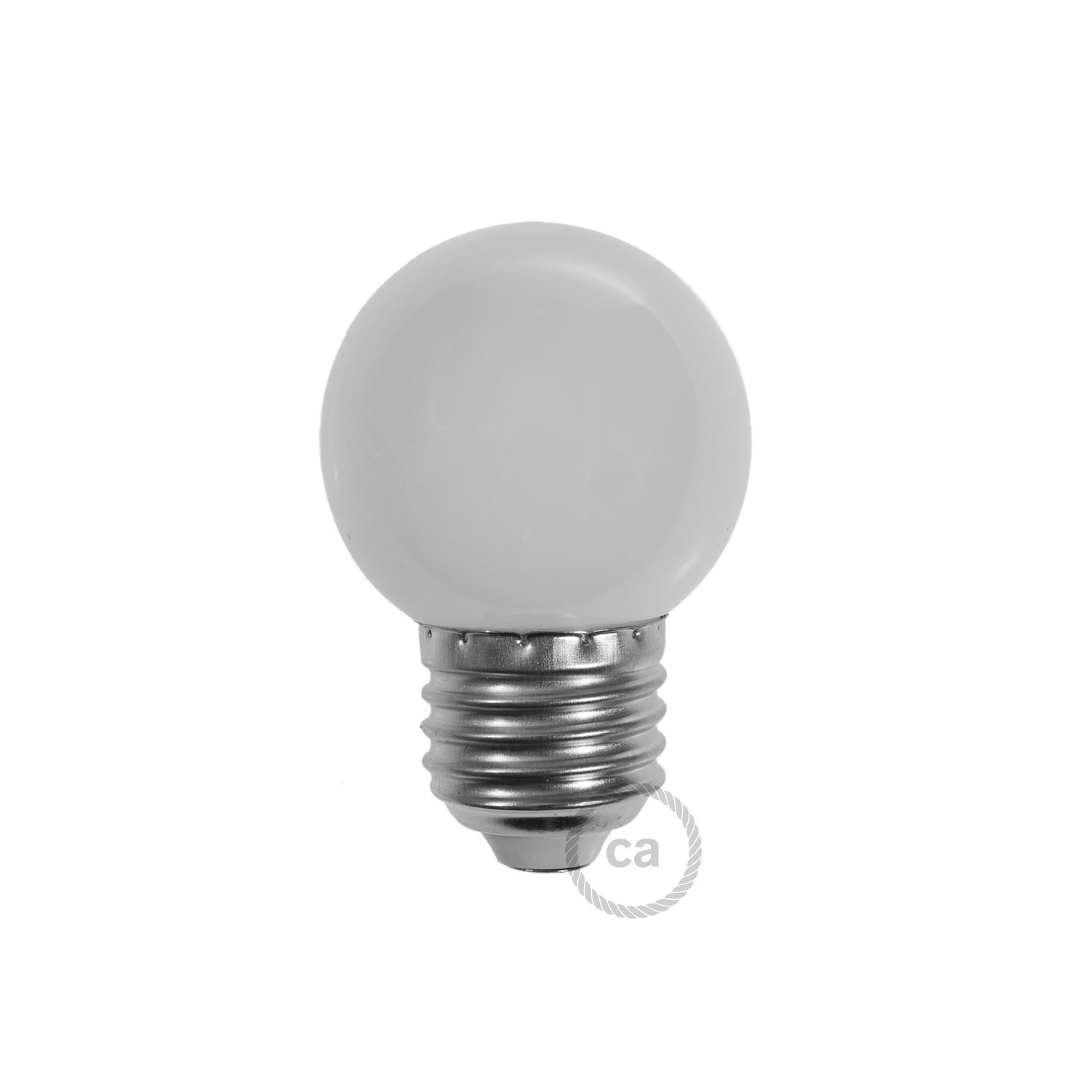 G45 Miniglobe LED bulb 1W 150Lm E27 2700K - Milk-white