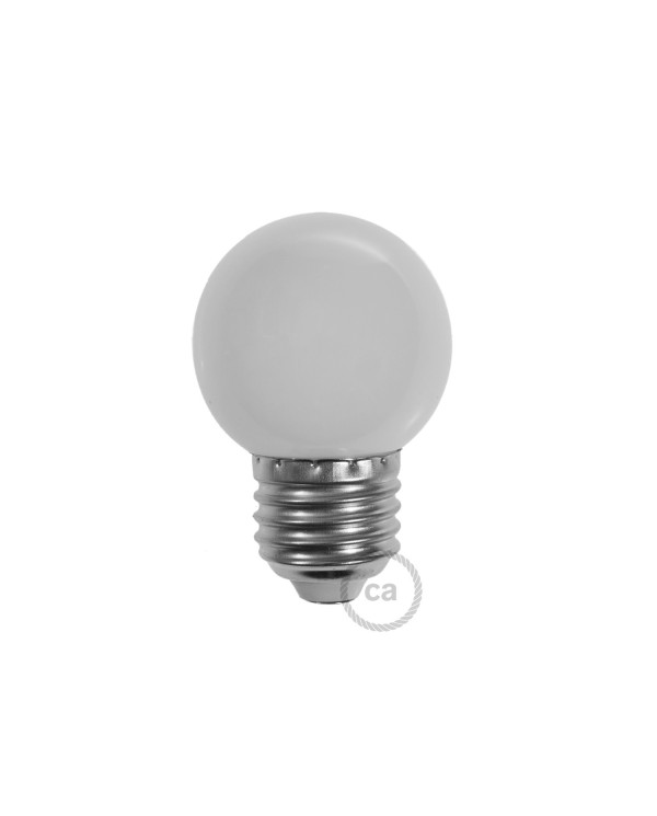G45 Miniglobe LED bulb 1W 150Lm E27 2700K - Milk-white