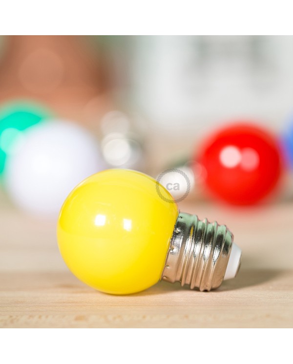 G45 Miniglobe LED bulb 1W 150Lm E27 2700K - Yellow