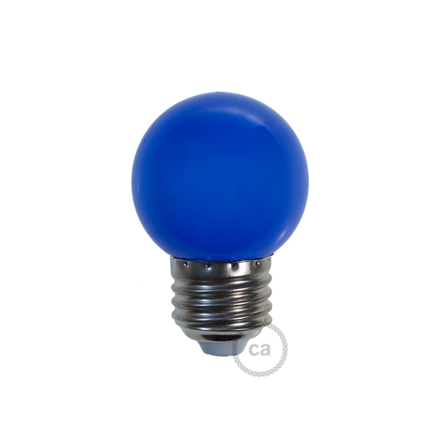 G45 Miniglobe LED bulb 1W 150Lm E27 2700K - Blue