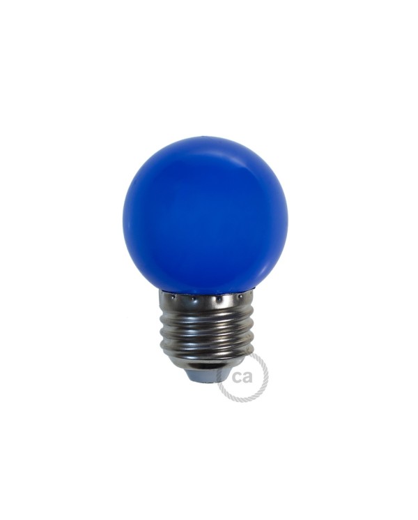 G45 Miniglobe LED bulb 1W 150Lm E27 2700K - Blue