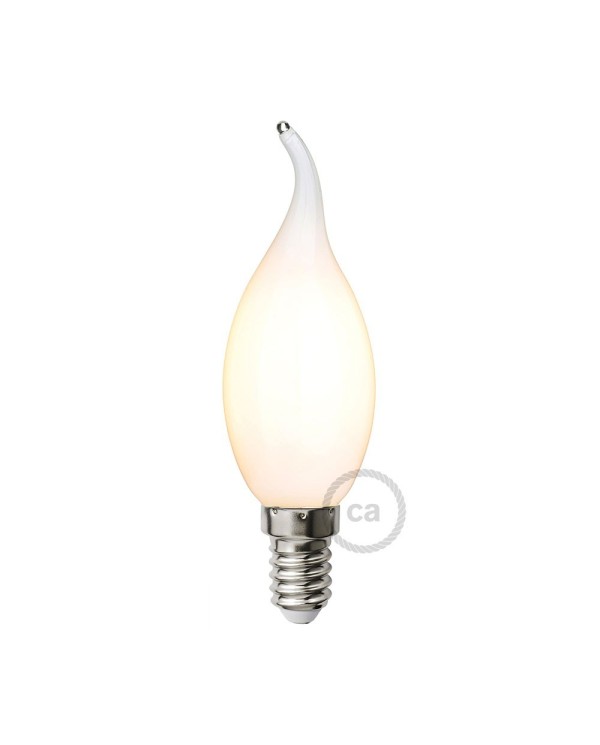 LED Milky White Light Bulb - Gust of wind C35 - 4W 300Lm E14 2700K Dimmable