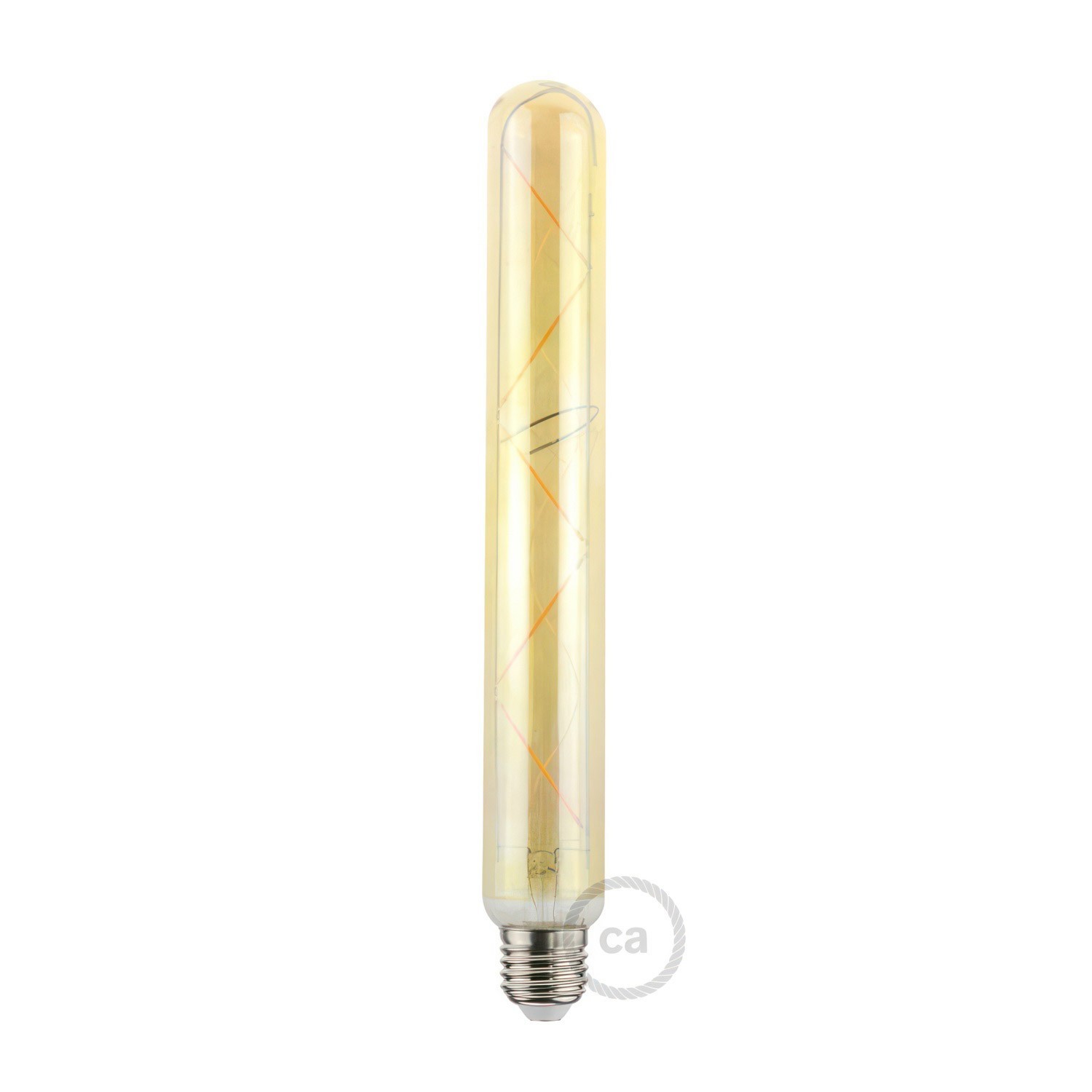 LED Golden Light Bulb Tubular T38 ZigZag Filament - 5.5W 470Lm E27 2000K