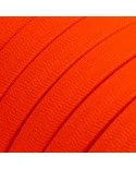 Electric cable for String Lights, covered by Rayon fabric Orange Fluo CF15