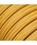 Electric cable for String Lights, covered by Rayon fabric Gold CM05