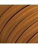 Electric cable for String Lights, covered by Rayon fabric Whiskey CM22