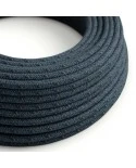 Round Electric Cable covered in Cotton - Blue Mirage RX10