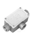 Three-outlet, T-shaped Junction box for Creative-Tube, aluminium case