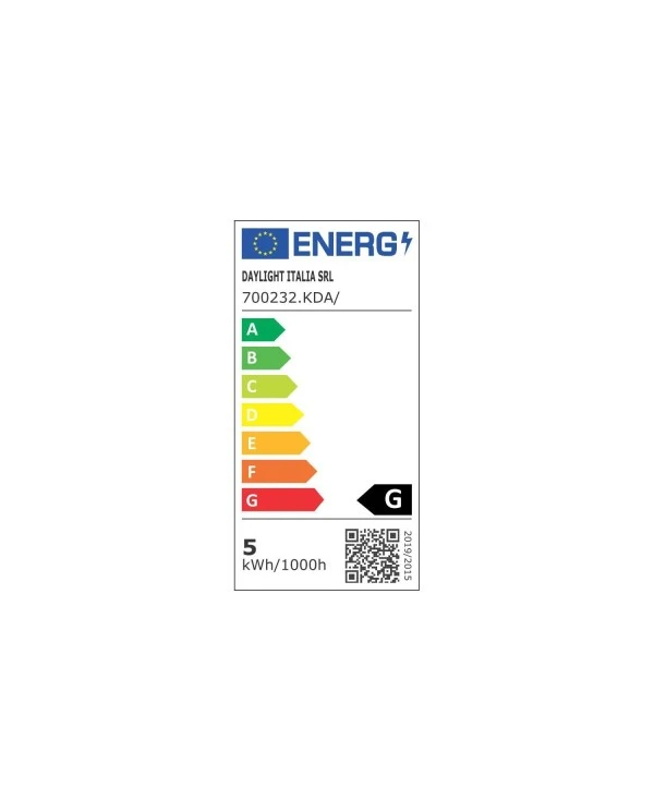 LED Golden Light Bulb for upright lamp - Globe G125 Single Filament “Love” - 5W 250Lm E27 2000K Dimmable