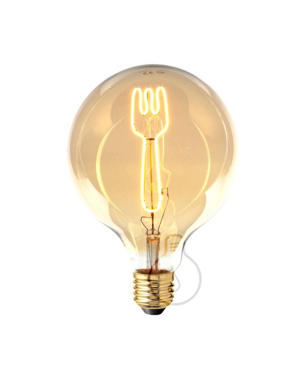 LED Light Bulb Globe G125 Masterchef line Fork Filament 4W 150Lm E27 2000K Dimmable