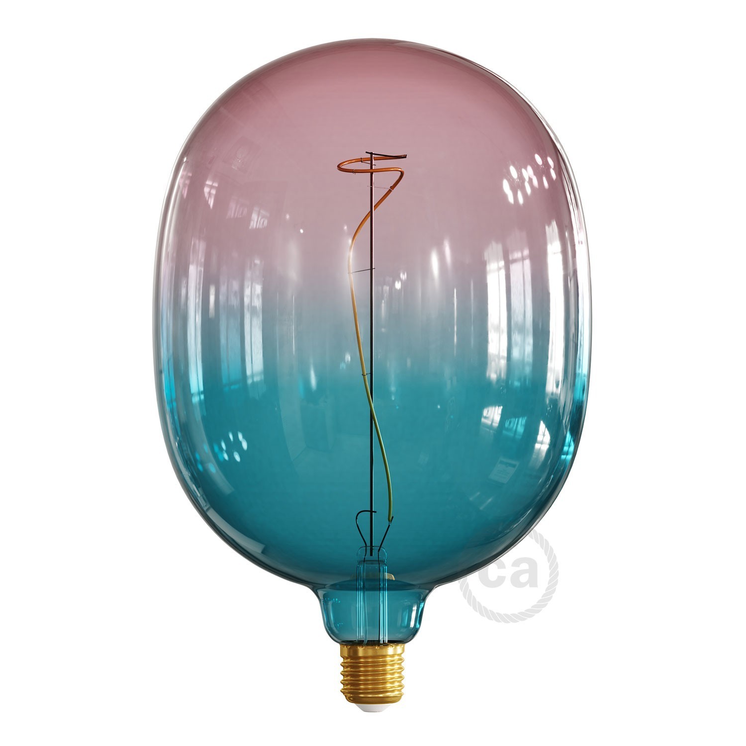 Egg Dream XXL Light Bulb, Pastel line, vine filament, 4W 100Lm E27 2200K Dimmable