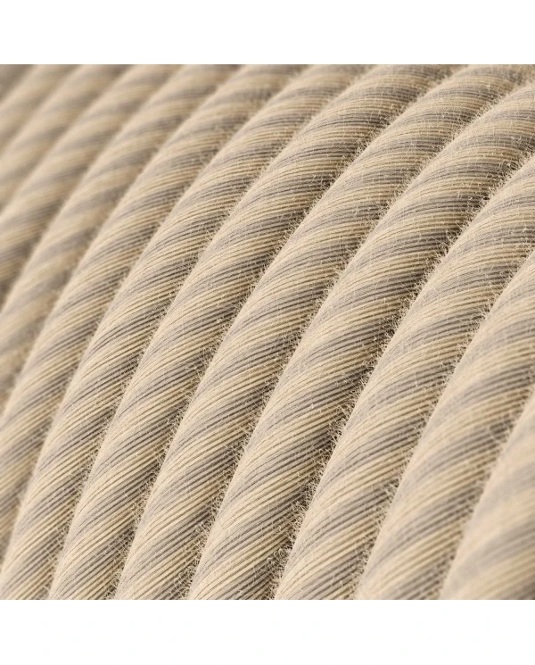 Round Electric Vertigo Cable covered by Straw Cotton and Linen ERD20