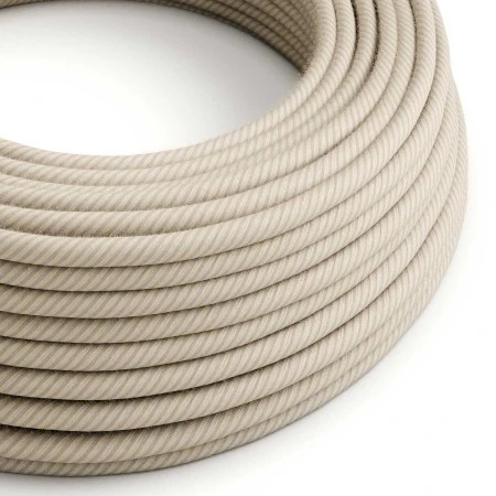 Round Electric Vertigo Cable covered by Straw Cotton and Linen ERD20