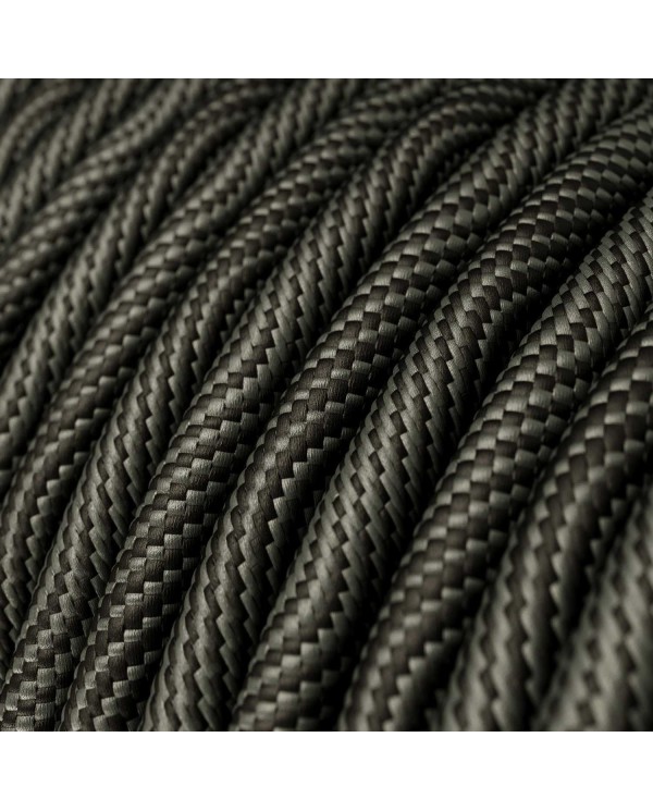Round Electric Vertigo HD Cable covered by Optical Black and Grey fabric ERM67