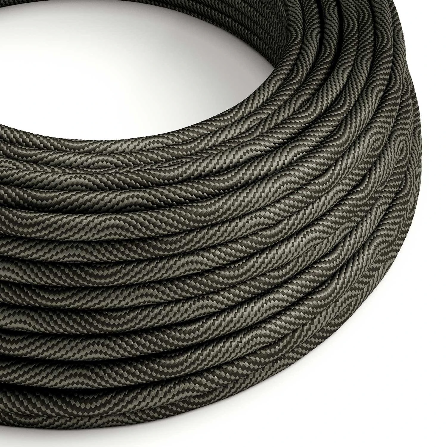 Round Electric Vertigo HD Cable covered by Optical Black and Grey fabric ERM67