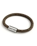 Bracelet with Matt silver magnetic clasp and RN04 cable