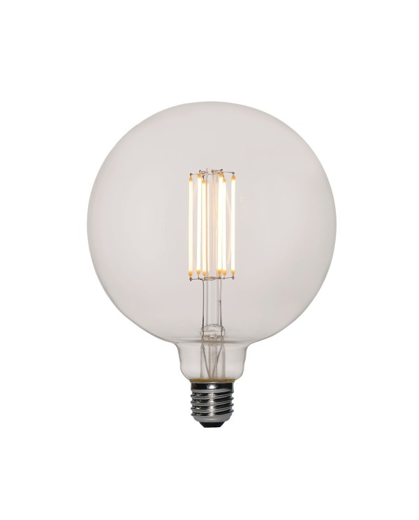 LED XL Transparent Light Bulb Globe G155 Long Filament 7W 580Lm E27 2200K Dimmable