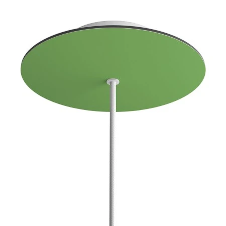 Round Rose-One 1-hole and 4 side holes ceiling rose, 200 mm - Soft Green