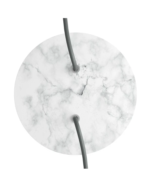 Round Rose-One 2-hole and 4 side holes ceiling rose, 200 mm