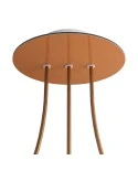 Round Rose-One 3 in-line holes and 4 side holes ceiling rose, 200 mm