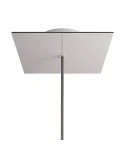 Square Rose-One 1-hole and 4 side holes ceiling rose, 200 mm