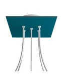Square Rose-One 5-hole and 4 side holes ceiling rose, 200 mm