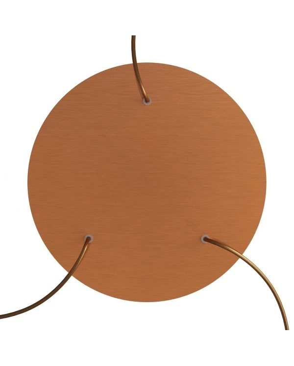 Round XXL Rose-One 3-hole and 4 side holes ceiling rose, 400 mm