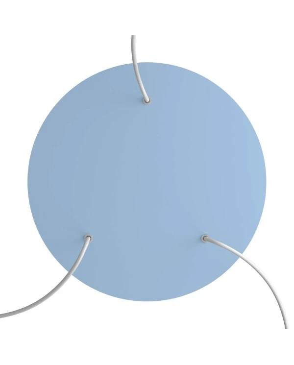 Round XXL Rose-One 3-hole and 4 side holes ceiling rose, 400 mm