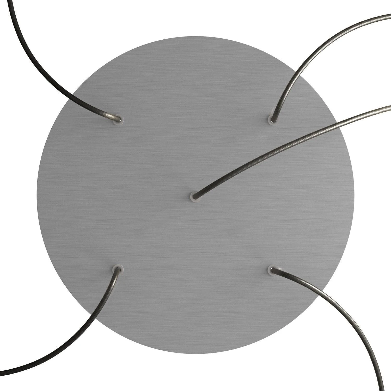 Round XXL Rose-One 5-hole and 4 side holes ceiling rose, 400 mm