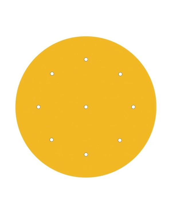 Round XXL Rose-One 9-hole and 4 side holes ceiling rose, 400 mm