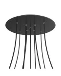 Round XXL Rose-One 9 X-shaped holes and 4 side holes ceiling rose, 400 mm